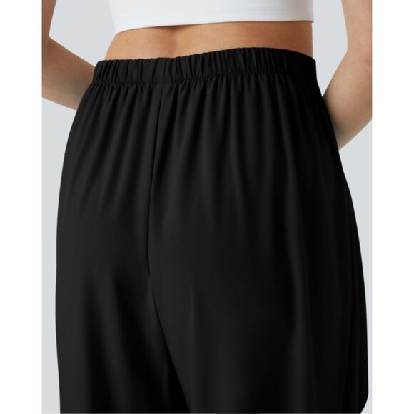 Halara Breezeful High Waisted Tie Front Palazzo Flowy Casual Pants Sz Medium Wom - Picture 12 of 16